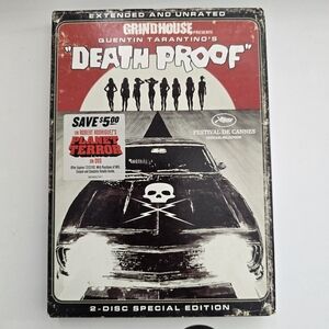 Quentin Tarantino Death Proof DVD 2-Disc Special Edition Extended & Unrated Grin